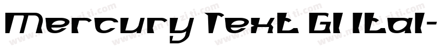 Mercury Text G1 Ital字体转换